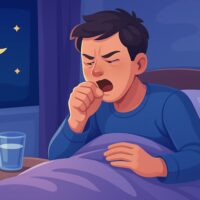 Как облегчить кашель ночью
