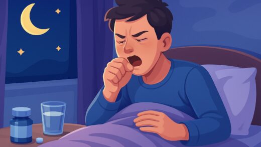 Как облегчить кашель ночью
